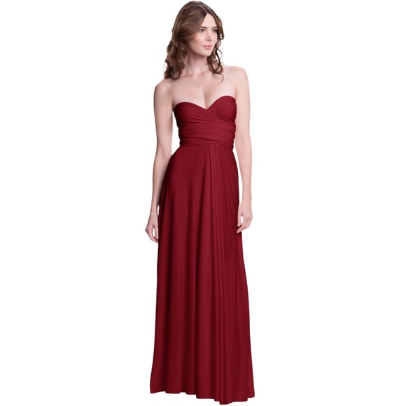 Henkaa Sakura Maxi Infinity Dress One Size Ruby Red - Picture 1 of 5